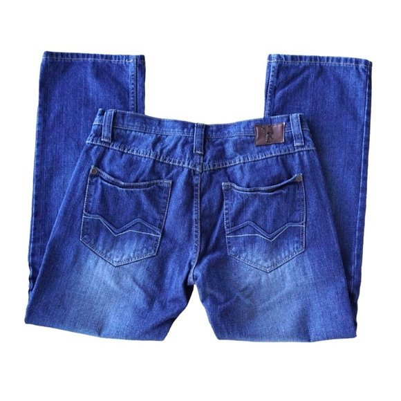 Vintage Brass jeans Mens Size 34 x 30 VB Stretch Slim Straight - Picture 1 of 13